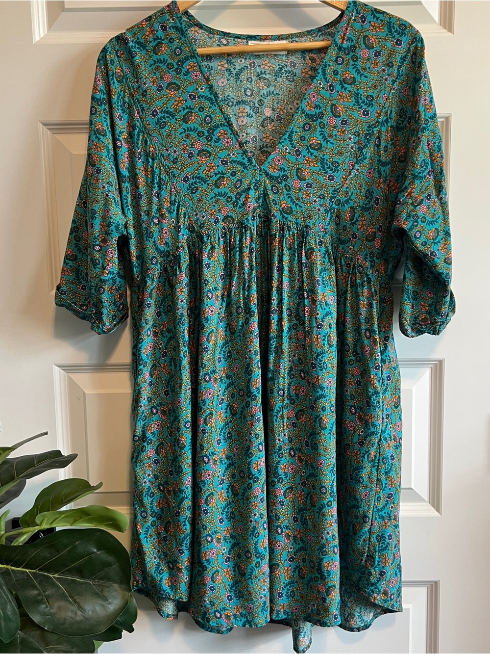 NATURAL LIFE Stella Babydoll Mini Dress Small